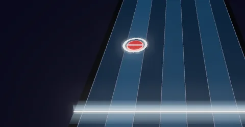 Accent (play louder) notation on the highway