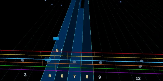 Finger hint (teaching mark) notation on the highway