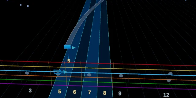 Unpitched slide (slide out) notation on the highway