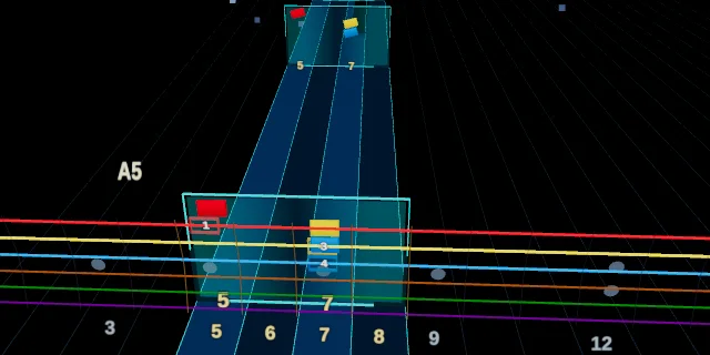 Repeated chord notation on the highway